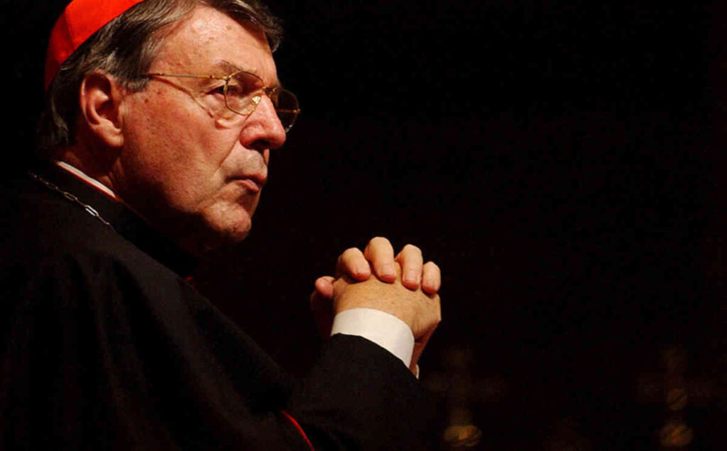 Sydney, April 1, 2004. Australia's Cardinal George Pell listens as United States Muslim leader Imam Feisal Abdul Rauf addresses the congregation during an inter-faith prayer meeting at Sydney's St. Mary's Cathedral today. Imam Rauf and Cardinal Pell led a congregation of hundreds of Christians, Muslims, Jews, Buddhists and Hindus in praying for peace and tolerance throughout the world. (AAP Photo/Mick Tsikas) NO ARCHIVING