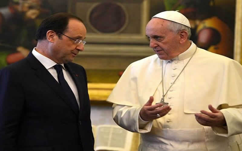 Hollande y Papa