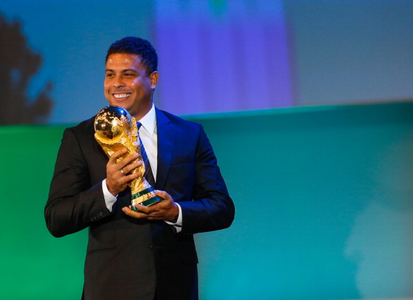 SAO PAULO, BRAZIL - JUNE 10: Former Brazilian football star Ronaldo Nazario speaks during the opening ceremony of the 64th FIFA Congress at the Expocenter Transamerica on June 10, 2014 in Sao Paulo, Brazil. (Photo by Alexandre Schneider/Getty Images)