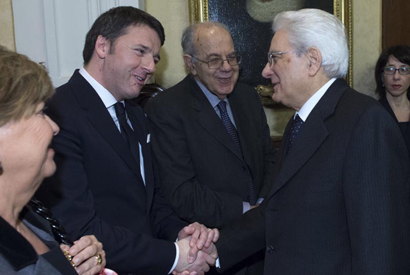 Matteo+Renzi+Sergio+Mattarella