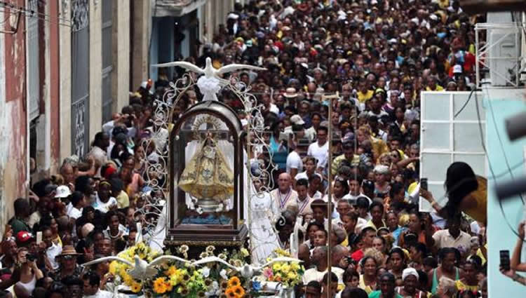 virgen de la caridad cobre